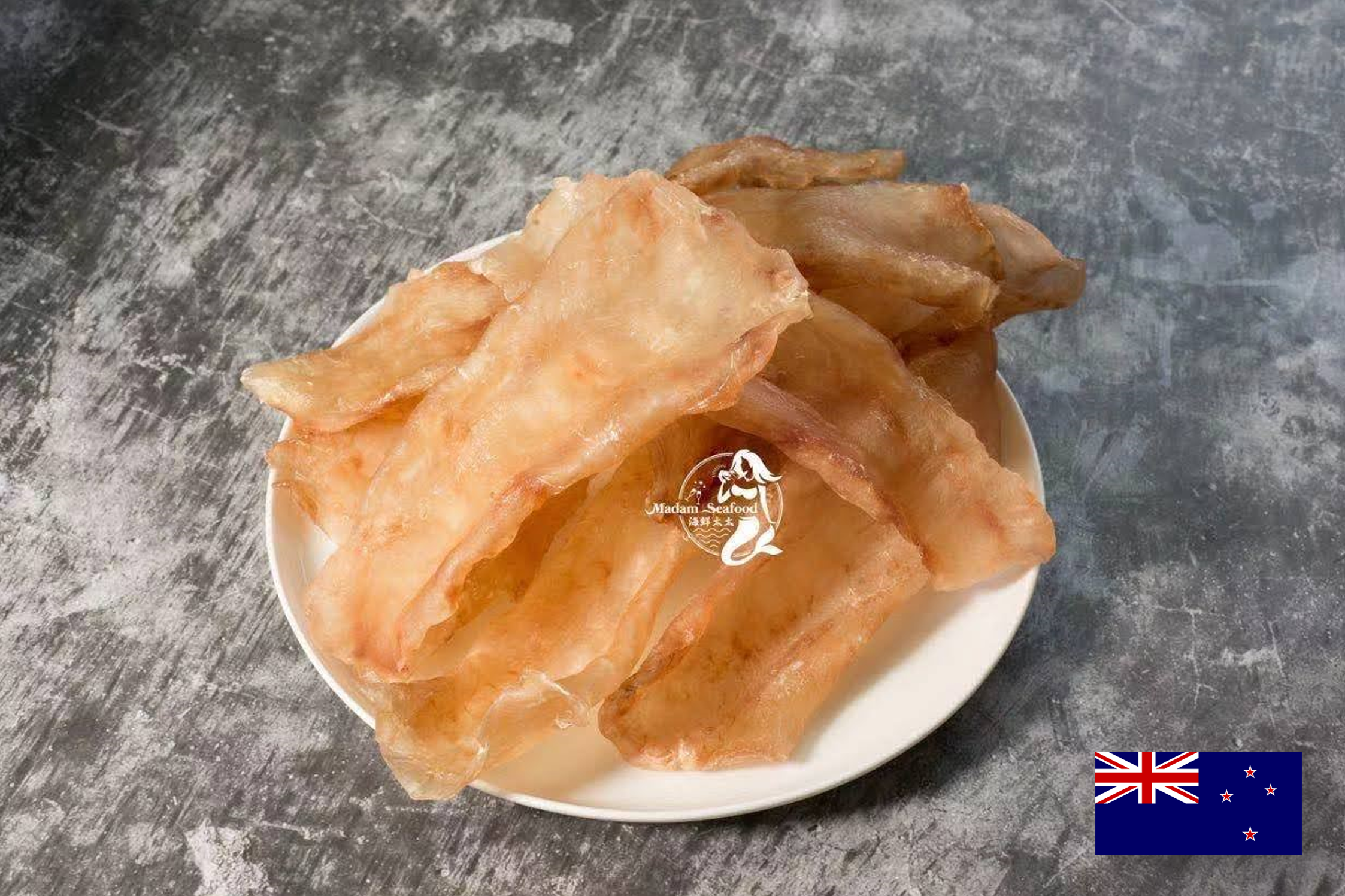 New Zealand Ling Fish Maw (Medium) 新西兰野生雪鳘鱼花胶（中号：30-50克）